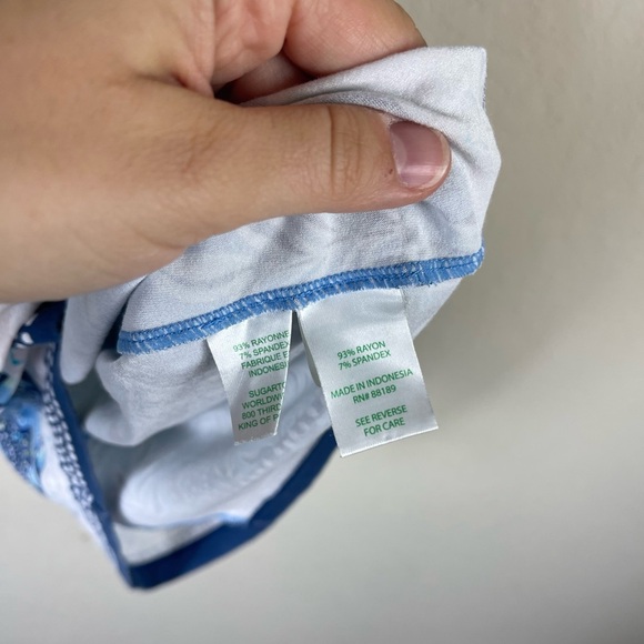 Lilly Pulitzer Sophiletta T-Shirt Dress in Blue Peri Lapis Lanterns Size Small - Picture 5 of 6